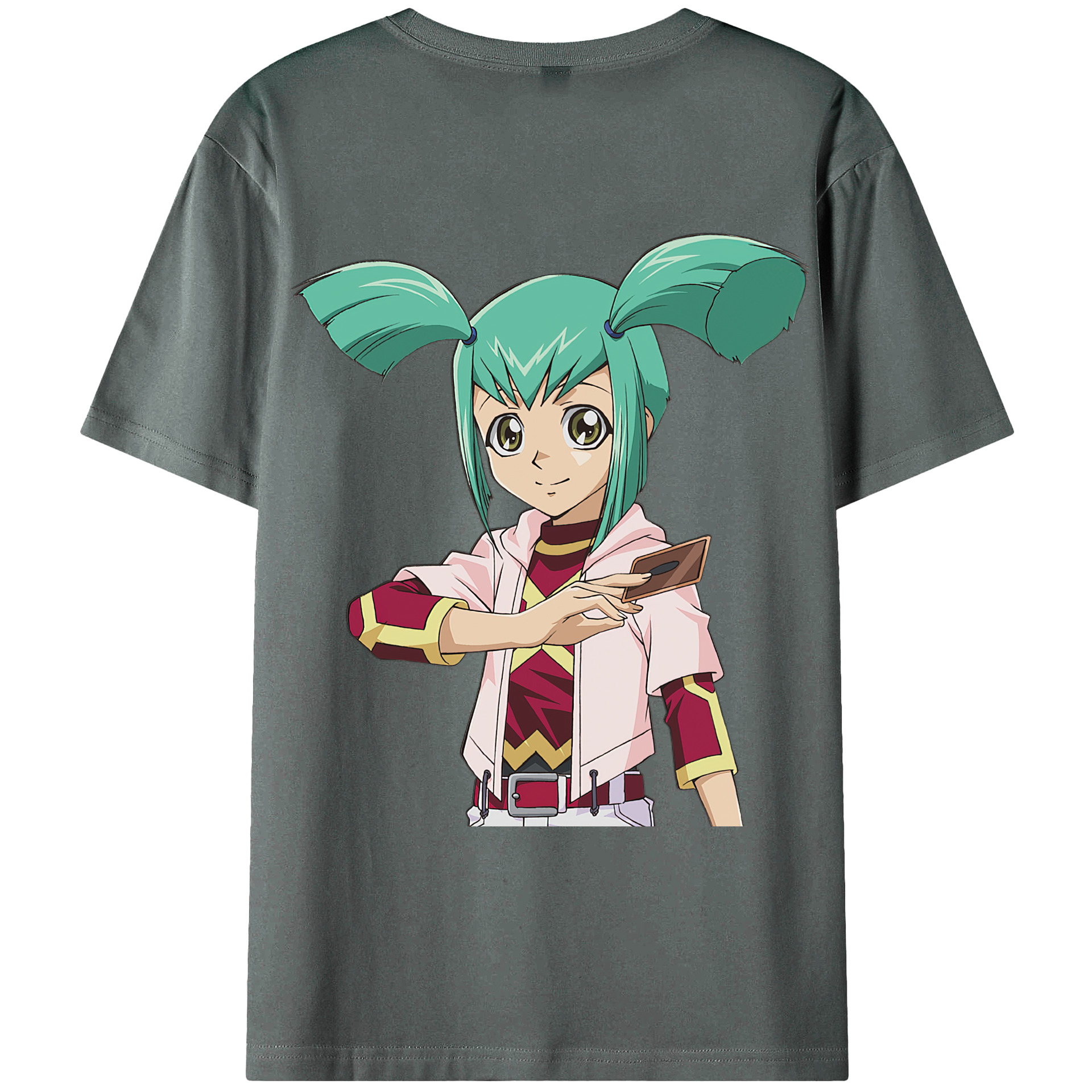 （画像用） 遊☆戯☆王 Yu-Gi-Oh! 綿100％ メンズ半袖Tシャツ（バックプリント） 通気性